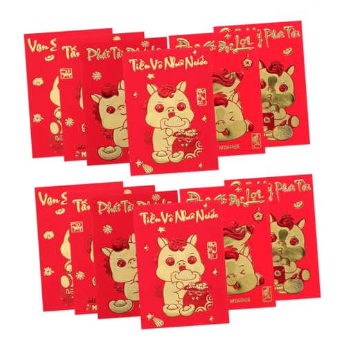 Angoily 360 Stück Kreative Rote Umschläge Für Das Jahr Des Pferdes Chinesisches Neues Jahr Rotes Paket Festival Roter Umschlag Vietnamesische Neujahrsumschläge Hongbao Umschläge Papier Angoily 360 Stück Kreative Rote Umschläge Für Das Jahr Des Pferdes Chinesisches Neues Jahr Rotes Paket Festival Roter Umschlag Vietnamesische Neujahrsumschläge Hongbao Umschläge Papier von Angoily