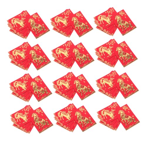 Angoily 360 Stück Rote Umschläge Jahr Des Pferdes Kreative Chinesische Briefumschläge Text Glatte Papierqualität Für Lunar Year Hochzeit Geburtstag Feierlichkeiten Angoily 360 Stück Rote Umschläge Jahr Des Pferdes Kreative Chinesische Briefumschläge Text Glatte Papierqualität Für Lunar Year Hochzeit Geburtstag Feierlichkeiten von Angoily