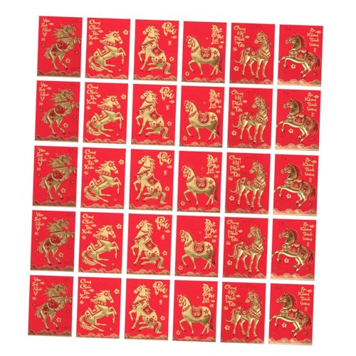 Angoily 360 Stück Rote Umschläge Jahr Des Pferdes Kreative Vietnamesische Neujahrsumschläge Mit Vietnamesischem Text Robuste Hochzeit Rote Packetts Für Festliche Geldgeschenke Angoily 360 Stück Rote Umschläge Jahr Des Pferdes Kreative Vietnamesische Neujahrsumschläge Mit Vietnamesischem Text Robuste Hochzeit Rote Packetts Für Festliche Geldgeschenke von Angoily