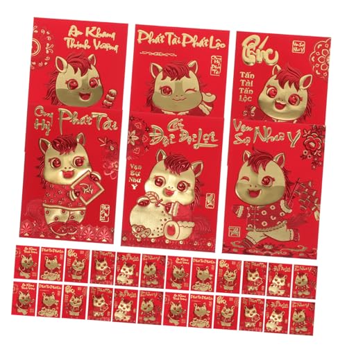 Angoily 360 Stück Vietnamesische Ang Pao Umschläge X Rote Geldbeutel Jahr Des Pferdes Kreative Lunar Year Lucky Money Packets für Geburtstag Hochzeit Festliche Geldgeschenke Angoily 360 Stück Vietnamesische Ang Pao Umschläge X Rote Geldbeutel Jahr Des Pferdes Kreative Lunar Year Lucky Money Packets für Geburtstag Hochzeit Festliche Geldgeschenke von Angoily