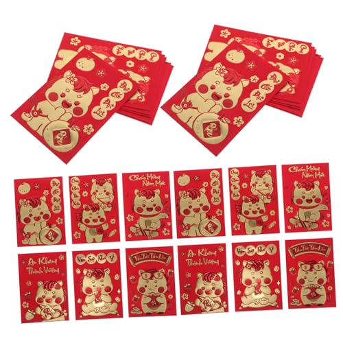 Angoily 360 Stück Vietnamesische Kleine Rote Umschläge Jahr Des Pferdes Lunar Year Geldumschläge für Bargeld Elegante Horse-motive Praktisch für Frühlingsfest und Familienfeiern Angoily 360 Stück Vietnamesische Kleine Rote Umschläge Jahr Des Pferdes Lunar Year Geldumschläge für Bargeld Elegante Horse-motive Praktisch für Frühlingsfest und Familienfeiern von Angoily