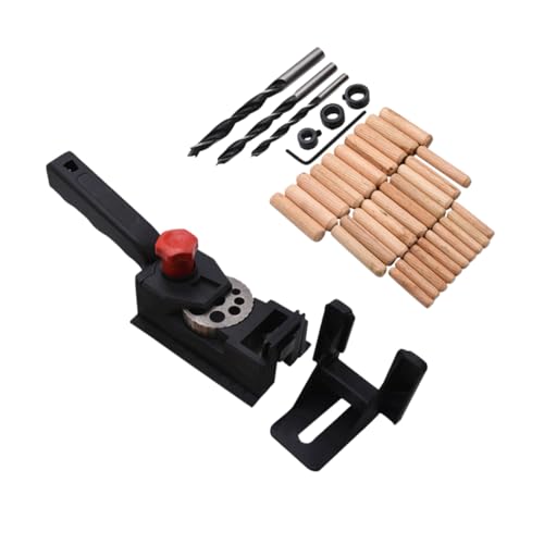 Angoily 38Stücke Holzbohrwerkzeug Schwarz Präziser Für DIY Möbelherstellung Robuste Stahlmaterialien Einfach Zu Bedienen Für Genaue Bohrungen Und von Angoily