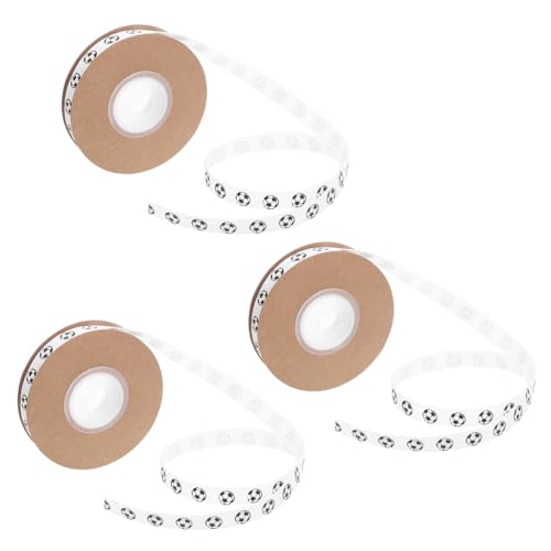 Angoily 3Roll Fußball Geschenkband Yards Breit Weiß Fußballmuster Hochwertiges Satinband für Geschenkverpackung Partydekoration Bastelband für Fußballfans Jungen Geburtstagsfeier Angoily 3Roll Fußball Geschenkband Yards Breit Weiß Fußballmuster Hochwertiges Satinband für Geschenkverpackung Partydekoration Bastelband für Fußballfans Jungen Geburtstagsfeier von Angoily