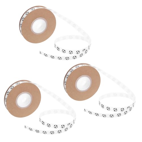 Angoily 3Roll Fußball Geschenkband Yards Weiß Schwarzes Grosgrain Band Robustes Geschenkverpackungsband Für Fußballpartys Geburtstagsdeko DIY Basteln Angoily 3Roll Fußball Geschenkband Yards Weiß Schwarzes Grosgrain Band Robustes Geschenkverpackungsband Für Fußballpartys Geburtstagsdeko DIY Basteln von Angoily