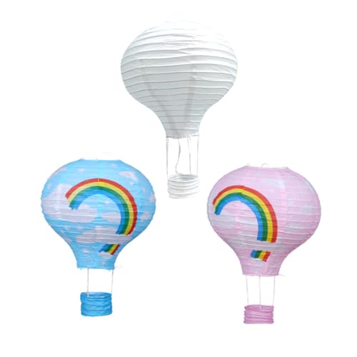 Angoily 3St Heißluftballon- Partyzubehör hängendes Papier Partyballon Partybälle deko Laternenkugeln Papierlaternen für Ballonpartys schmücken farbige Lichter Kind Kabel von Angoily