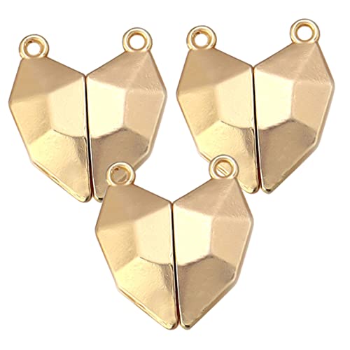 Angoily 3Stücke Herz Magnetverschluss für Schmuck Praktische Verschlüsse für und Armbänder für DIY Schmuckherstellung Langlebig und Einfach zu Bedienen von Angoily