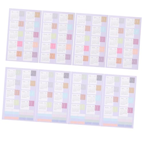 Angoily 4 Blätter Bunte Kalenderaufkleber mit Selbstklebenden Monatsplaner Indexetiketten Praktische Notizblock Sticker Farbige Registertabs für Büro Schule Zuhause Zufällige Farbe Angoily 4 Blätter Bunte Kalenderaufkleber mit Selbstklebenden Monatsplaner Indexetiketten Praktische Notizblock Sticker Farbige Registertabs für Büro Schule Zuhause Zufällige Farbe von Angoily