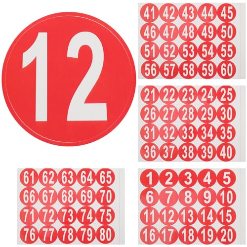 Angoily 4 Blätter digitale Aufkleber Markierungsnummernaufkleber Aufkleber mit Postfachnummer Aufkleber für Nummernschilder Aufkleber mit kleinen Nummern PVC-Aufkleber rot Angoily 4 Blätter digitale Aufkleber Markierungsnummernaufkleber Aufkleber mit Postfachnummer Aufkleber für Nummernschilder Aufkleber mit kleinen Nummern PVC-Aufkleber rot von Angoily