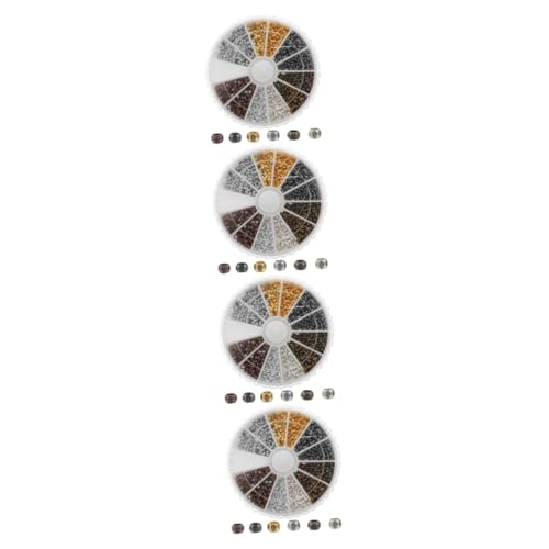 Angoily 4 Boxen Kupferbox -Perlen Schmuck Herstellung Perlen für Armbänder Halskette runde lose Abstandsperlen Armband lose Perlen Abstandsperlen zum Basteln runde Abstandsperlen Angoily 4 Boxen Kupferbox -Perlen Schmuck Herstellung Perlen für Armbänder Halskette runde lose Abstandsperlen Armband lose Perlen Abstandsperlen zum Basteln runde Abstandsperlen von Angoily