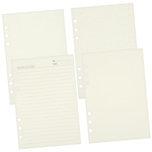 Angoily 4 Nachfüllpapier Liniert Nachfüllbare Ringbuch Einlagen Dickes Papier Wiederverwendbar Für Planer Organizer Notizbuch von Angoily