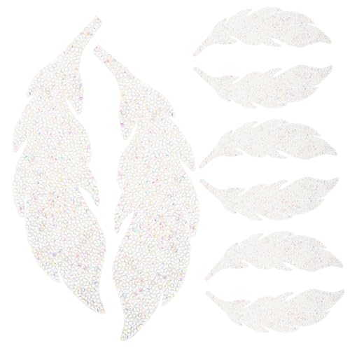 Angoily 4 Paare Wasserdichte Strass Bügelaufnäher Kleine Ersatz Kleidungsflicken Dekorative Patches für Jacken Hüte und Diy Kleidung Zubehör Angoily 4 Paare Wasserdichte Strass Bügelaufnäher Kleine Ersatz Kleidungsflicken Dekorative Patches für Jacken Hüte und Diy Kleidung Zubehör von Angoily