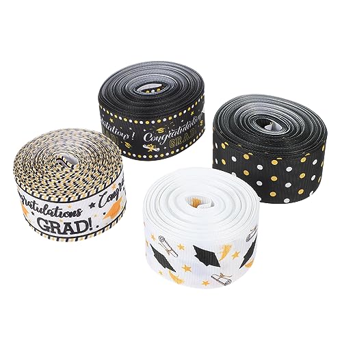 Angoily 4 Rollen Bastelbänder zum Einwickeln Dekoration Gegenwärtig Pastellband Rosa Weiß Abschlussband Bänder für die Abschlusssaison abschluss geschenkbänder Partyzubehör Polyester Angoily 4 Rollen Bastelbänder zum Einwickeln Dekoration Gegenwärtig Pastellband Rosa Weiß Abschlussband Bänder für die Abschlusssaison abschluss geschenkbänder Partyzubehör Polyester von Angoily