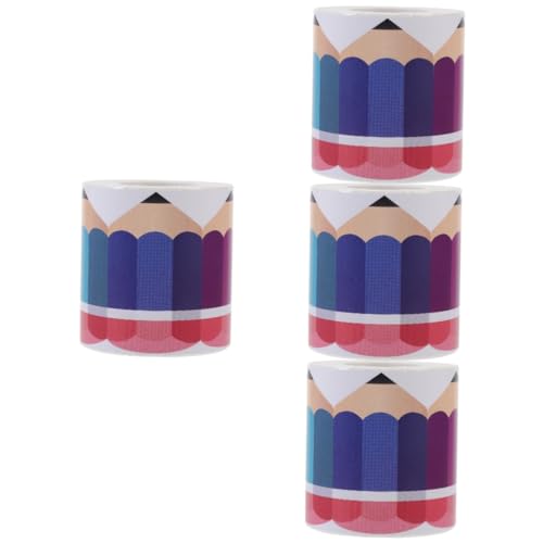 Angoily 4 Rollen Dekorativer Randaufkleber für Pinnwände Kreative Bleistift Designs für Klassenzimmer Spielzimmer und Partys zur Verschönerung Bulletin Boards Einfach Anzubringen und Angoily 4 Rollen Dekorativer Randaufkleber für Pinnwände Kreative Bleistift Designs für Klassenzimmer Spielzimmer und Partys zur Verschönerung Bulletin Boards Einfach Anzubringen und von Angoily