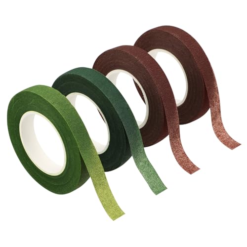 Angoily 4 Rollen Floristen klebeband Dunkelgrün Selbstklebend Blumenklebeband Wickelband für Blumensträuße DIY Basteln und Trockenblumen Stem Wrap Tape Angoily 4 Rollen Floristen klebeband Dunkelgrün Selbstklebend Blumenklebeband Wickelband für Blumensträuße DIY Basteln und Trockenblumen Stem Wrap Tape von Angoily