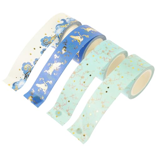 Angoily 4 Rollen Hand Account Roll Tapes Retro Papier Klebebänder für Diy Alben Scrapbooking und Verschiedene Stile für Projekte Angoily 4 Rollen Hand Account Roll Tapes Retro Papier Klebebänder für Diy Alben Scrapbooking und Verschiedene Stile für Projekte von Angoily