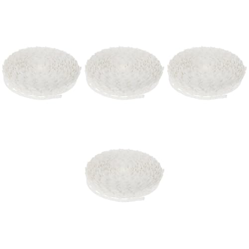 Angoily 4 Rollen Lace Trim Weißes Spitzenband für Hochzeitskleider und Diy Projekte Dekoratives Bänder Material für Bastelarbeiten Einfach zu Verwenden Lagern Yards von Angoily