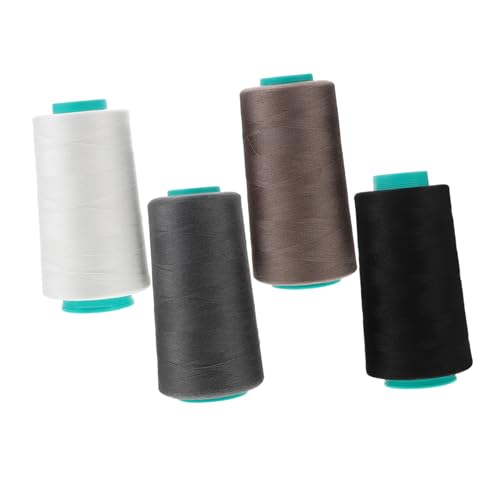 Angoily 4 Rollen Nähmaschinenfaden Overlock-Nähgarn Naehstiche Garnset für Nähmaschinen dicker Nähfaden Stickgarn zum Nähen Polsterfaden Quiltfaden Faden zum Nähen Polyester Angoily 4 Rollen Nähmaschinenfaden Overlock-Nähgarn Naehstiche Garnset für Nähmaschinen dicker Nähfaden Stickgarn zum Nähen Polsterfaden Quiltfaden Faden zum Nähen Polyester von Angoily