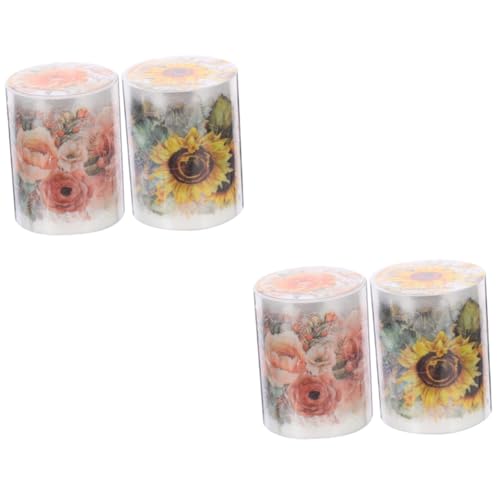 Angoily 4 Rollen Pet Pflanzen Scrapbooking Klebeband Vintage Muster Aufkleber für DIY Bastelprojekte Selbstklebend Rückstandsfrei Entfernbar Vielseitig für Geschenkdekoration und Scrapbook Angoily 4 Rollen Pet Pflanzen Scrapbooking Klebeband Vintage Muster Aufkleber für DIY Bastelprojekte Selbstklebend Rückstandsfrei Entfernbar Vielseitig für Geschenkdekoration und Scrapbook von Angoily