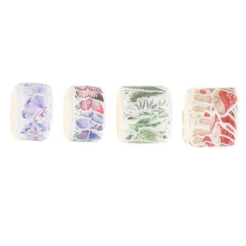 Angoily 4 Rollen Retro Washi Tape DIY Scrapbooking Klebeband mit Einzigartigen Mustern für Dekoration von Tagebüchern und Notizbüchern für Scrapbooking und Bastelprojekte Angoily 4 Rollen Retro Washi Tape DIY Scrapbooking Klebeband mit Einzigartigen Mustern für Dekoration von Tagebüchern und Notizbüchern für Scrapbooking und Bastelprojekte von Angoily