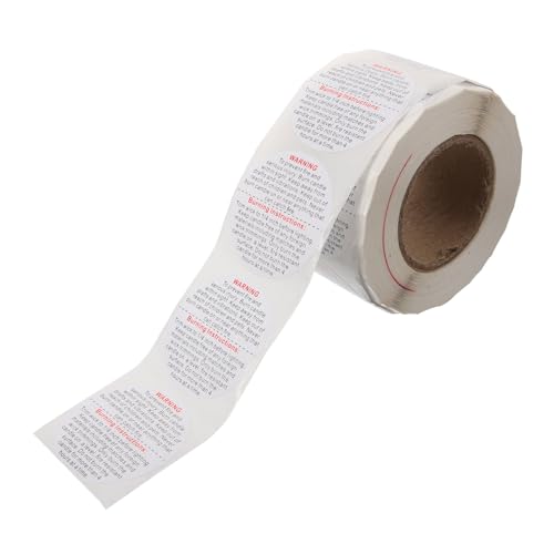 Angoily 4 Rollen Roll mit Sicherheitswarnaufklebern für Selbstklebende Warnetiketten für Kerzenherstellung und Auffällige Designetiketten für Wachs und Duftkerzen Angoily 4 Rollen Roll mit Sicherheitswarnaufklebern für Selbstklebende Warnetiketten für Kerzenherstellung und Auffällige Designetiketten für Wachs und Duftkerzen von Angoily