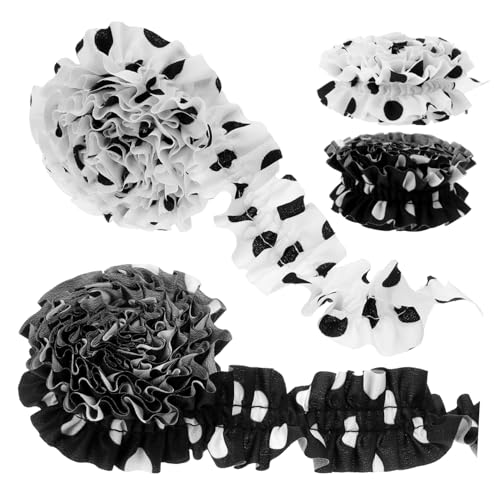 Angoily 4 Rollen Rüschengurtband dünnes Band Gerüschter Stoffbesatz Rüschenbesatz Nähen Doppelter Faltenbesatz haarschmuck Falten -Stoffband plissiertes Spitzenband Rüschenband Chiffon Angoily 4 Rollen Rüschengurtband dünnes Band Gerüschter Stoffbesatz Rüschenbesatz Nähen Doppelter Faltenbesatz haarschmuck Falten -Stoffband plissiertes Spitzenband Rüschenband Chiffon von Angoily
