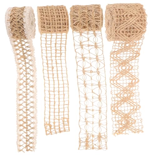 Angoily 4 Rollen Woven Ribbon DIY Geschenkband für Projekte Vielseitig Einsetzbar für Dekoration und Verpackung für Hochzeiten und Bastelarbeiten Teiliges Angoily 4 Rollen Woven Ribbon DIY Geschenkband für Projekte Vielseitig Einsetzbar für Dekoration und Verpackung für Hochzeiten und Bastelarbeiten Teiliges von Angoily