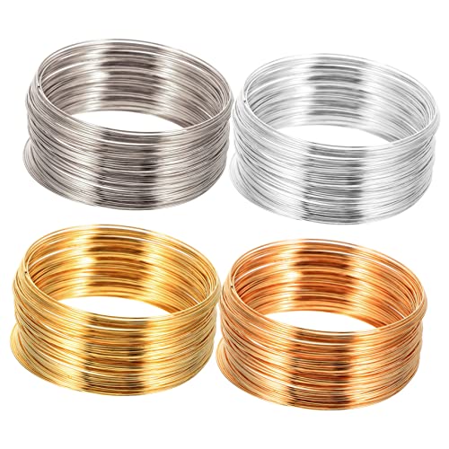 Angoily 4 Rollen armband zubehör Kabel Schmuck Draht Basteldraht Zubehör zur Schmuckherstellung aus Draht Schmuckdraht basteln Modellierdraht Bastelzubehör Rostfreier Stahl Angoily 4 Rollen armband zubehör Kabel Schmuck Draht Basteldraht Zubehör zur Schmuckherstellung aus Draht Schmuckdraht basteln Modellierdraht Bastelzubehör Rostfreier Stahl von Angoily