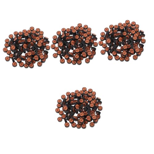 Angoily 4 Sätze Basketball Perlen Charms Polymer Für Schmuckherstellung Lose Bastelperlen Für Armbänder Für Diy Projekte Und Dekorationen 100 Stück * 4 von Angoily