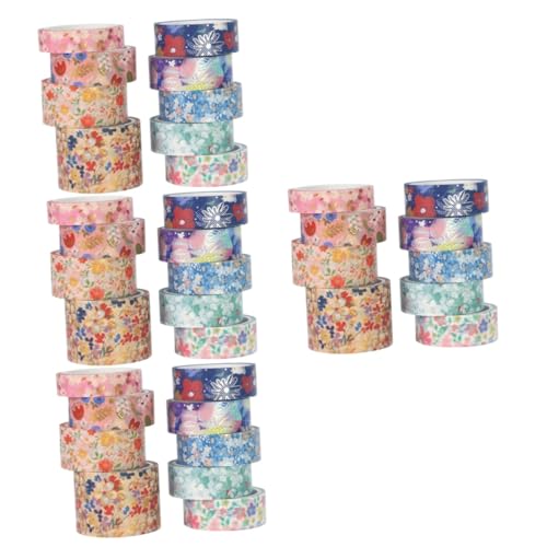 Angoily 4 Sätze Blumendesign Washi Tape Dekorative Klebebänder Für Scrapbooking Journaling Und Diy Kunstprojekte Für Handarbeiten Und Feiertagsdekorationen 9 Rollen * 4 Angoily 4 Sätze Blumendesign Washi Tape Dekorative Klebebänder Für Scrapbooking Journaling Und Diy Kunstprojekte Für Handarbeiten Und Feiertagsdekorationen 9 Rollen * 4 von Angoily