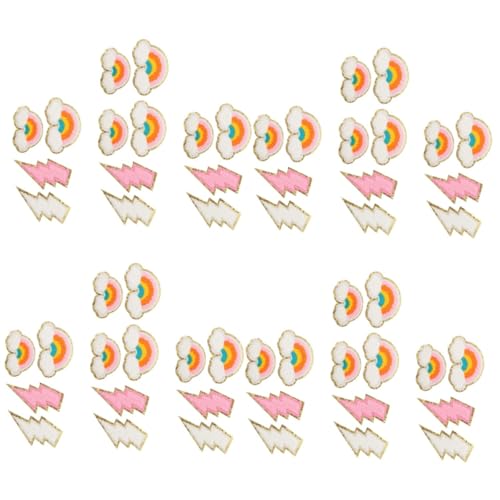Angoily 4 Sätze Bügelbilder Teilig Regenbogen Applikationen Zum Aufbügeln Für Kreative Textilreparatur Selbstklebende Flicken Mit Glitterrand Für Kleidung Jeans Und Taschen 14 Stück * 4 Angoily 4 Sätze Bügelbilder Teilig Regenbogen Applikationen Zum Aufbügeln Für Kreative Textilreparatur Selbstklebende Flicken Mit Glitterrand Für Kleidung Jeans Und Taschen 14 Stück * 4 von Angoily