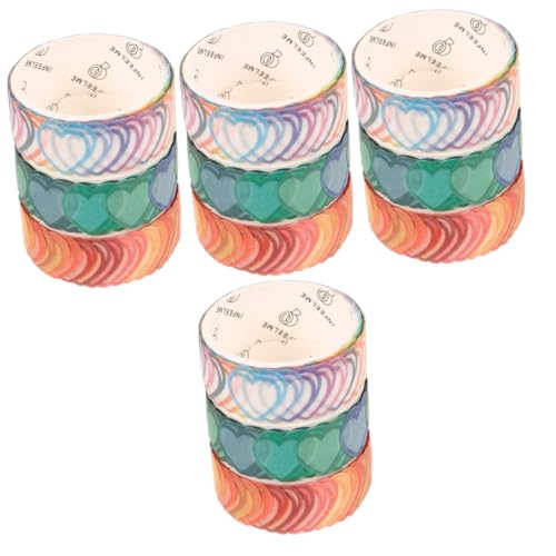 Angoily 4 Sätze Dekorative Washi Tape Für Diy Projekte Selbstklebende Bastelbänder Für Scrapbooking Tagebuch Und Gestaltungen Einzigartige Designs Für Persönliche Und 3 Rollen * 4 von Angoily