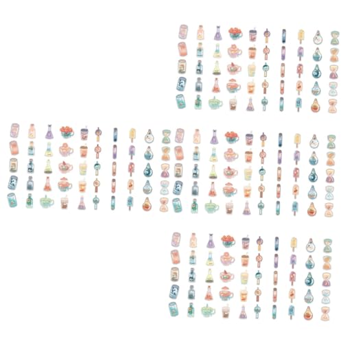 Angoily 4 Sätze Diy Album Sticker Wasserdichte Dekorationsaufkleber Für Scrapbooking Notizbücher Getränke Und Bastelprojekte Mit Insgesamt 100 Blätter * 4 von Angoily