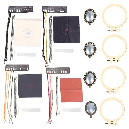 Angoily 4 Sätze Diy Blumenstickerei Anhänger Set Teiliges Kit für Anfänger für und Schlüsselanhänger Langlebig und Einfach zu Verwenden Angoily 4 Sätze Diy Blumenstickerei Anhänger Set Teiliges Kit für Anfänger für und Schlüsselanhänger Langlebig und Einfach zu Verwenden von Angoily