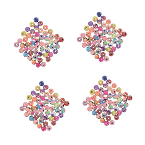 Angoily 4 Sätze Diy Polymer Clay Perlen Loose Beads Für Armband Und Halskettenherstellung Bastelzubehör Für Kreativen Schmuck Für Diy Projekte Und 100 Stück * 4 von Angoily