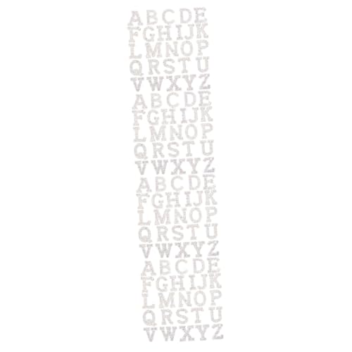 Angoily 4 Sätze Heiße Diamant-buchstabenaufkleber Alphabet Patch-briefe Glitzerbuchstaben Für Stoff Flecken Erste Flicken Aufbügeln Kleine Buchstabenaufnäher Silber 26 Stück * 4 Angoily 4 Sätze Heiße Diamant-buchstabenaufkleber Alphabet Patch-briefe Glitzerbuchstaben Für Stoff Flecken Erste Flicken Aufbügeln Kleine Buchstabenaufnäher Silber 26 Stück * 4 von Angoily