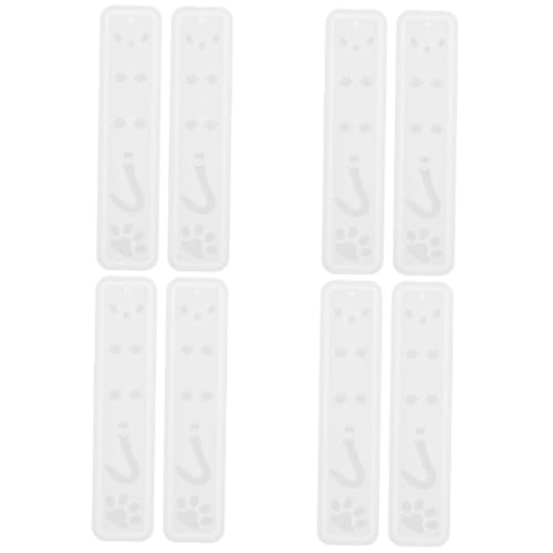 Angoily 4 Sätze Katzen -lesezeichenform Klein Form Zum Selbermachen Form Aus Epoxidharz Epoxid-lesezeichenform Formen Aus Silikonharz Silikon-epoxy-formen Harzformen Kieselgel 2 Stück * 4 von Angoily