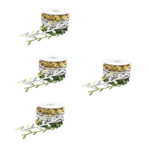 Angoily 4 Sätze Künstliche Blattbänder Für Geschenkverpackungen Und Diy Dekorationen Wiederverwendbar Und Farbecht Partys Und Hochzeiten 3 Rollen * 4 Angoily 4 Sätze Künstliche Blattbänder Für Geschenkverpackungen Und Diy Dekorationen Wiederverwendbar Und Farbecht Partys Und Hochzeiten 3 Rollen * 4 von Angoily