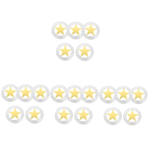 Angoily 4 Sätze Legierungsschnalle Sternknöpfe Selber Nähen Pentagramm-taste Nähen Von Verzierungen Knöpfe Kunsthandwerk Klein Tasten Knöpfe Annähen Sternknöpfe Selber Machen 5 Stück * 4 von Angoily
