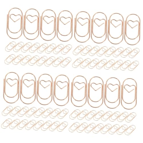 Angoily 4 Sätze Lesezeichen Aus Metall Süße Bürovorräte Vielseitig Mehrfarbige Büroklammern Die Schreibwaren Bürobedarf Neuartige Büroklammern Papierclips Roségold 20 Stück * 4 von Angoily