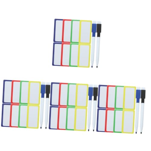 Angoily 4 Sätze Magnetische Beschriftungsetiketten Wiederverwendbare Abwischbare Whiteboard Magnetetiketten mit Buntem Markieren Aufzeichnen und Anzeigen Whiteboard Stift Angoily 4 Sätze Magnetische Beschriftungsetiketten Wiederverwendbare Abwischbare Whiteboard Magnetetiketten mit Buntem Markieren Aufzeichnen und Anzeigen Whiteboard Stift von Angoily