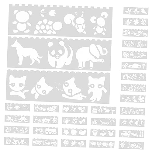 Angoily 4 Sätze Malschablonen für Wiederverwendbare Kunststoffschablonen für Malprojekte für Diy Bastelarbeiten und Zeichnen für Kleine Hände und Fantasievolles Gestalten Angoily 4 Sätze Malschablonen für Wiederverwendbare Kunststoffschablonen für Malprojekte für Diy Bastelarbeiten und Zeichnen für Kleine Hände und Fantasievolles Gestalten von Angoily