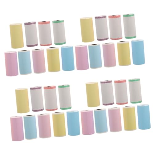 Angoily 4 Sätze Mini Thermodrucker Aufkleberpapier Selbstklebende Für Farbige Kennzeichnungen Für Versand Organisation Und Etikettierung 9 Rollen * 4 Angoily 4 Sätze Mini Thermodrucker Aufkleberpapier Selbstklebende Für Farbige Kennzeichnungen Für Versand Organisation Und Etikettierung 9 Rollen * 4 von Angoily