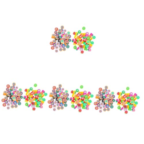 Angoily 4 Sätze Polymer Clay Perlen Blumenlose Perlen Charm Spacer Für Diy Armbänder Für Kinderhandwerk Und Bastelprojekte 100 Stück * 4 von Angoily