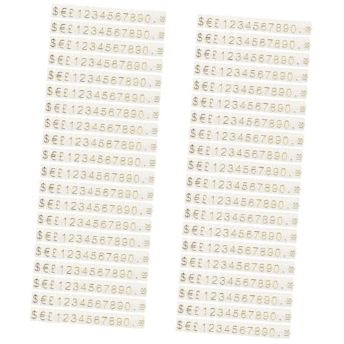 Angoily 4 Sätze Preisschild Mit Basis Stand Etikett Würfel Zeigen Preise Label Einzelhandel Anbieter Anzeigepreiszeichen Halter Für Ausstellungsständer Zeichenhalter Plastik 10 Saiten * 4 von Angoily