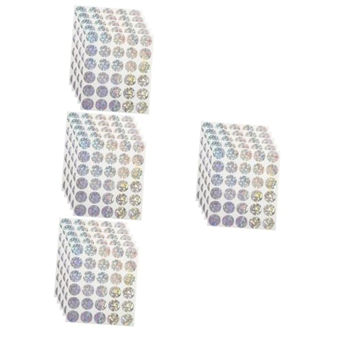 Angoily 4 Sätze Rubbelkarten-aufkleber Lose Abrubbeln Kratzen Kind Lustig Willkommen Aufkleber-tickets Abrubbeln Erste Handwerk Klein Kratzaufkleber Aufkleberkratzer Papier 5 Blätter * 4 von Angoily