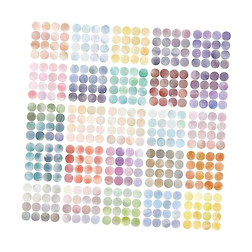 Angoily 4 Sätze Runde Farbpunkte Aufkleber Abziehbare Dot Sticker Für Diy Scrapbooking Und Beschriftung Bunte Etiketten Für Notizen Und Kreative Projekte 25 Blätter * 4 von Angoily
