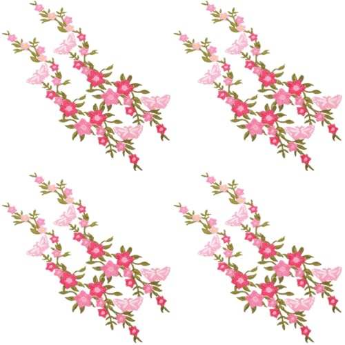 Angoily 4 Sätze Schmetterling Blumen Bügelflicken Diy Aufnäher Für Kleidung Selbstklebend Zum Aufbügeln Für Jeans Shirts Und Taschen Farbenfrohe Stickerei 2 Stück * 4 Angoily 4 Sätze Schmetterling Blumen Bügelflicken Diy Aufnäher Für Kleidung Selbstklebend Zum Aufbügeln Für Jeans Shirts Und Taschen Farbenfrohe Stickerei 2 Stück * 4 von Angoily