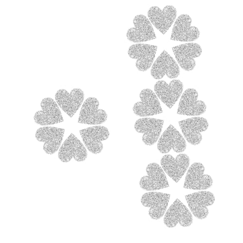 Angoily 4 Sätze Teiliges Herz Förmige Kleidungspatches Strass Dekorative Applikationen Für Kleidung Taschen Und Accessoires Silberne Herzen Diy Dekoration Für Kleidung Und 6 Stück * 4 Angoily 4 Sätze Teiliges Herz Förmige Kleidungspatches Strass Dekorative Applikationen Für Kleidung Taschen Und Accessoires Silberne Herzen Diy Dekoration Für Kleidung Und 6 Stück * 4 von Angoily