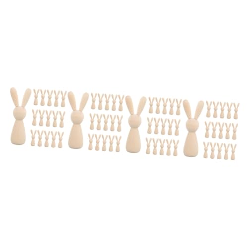 Angoily 4 Sätze Teiliges Holzkaninchen Unbehandeltes Holz Diy Figuren Für Bastelprojekte Und Wohnraumgestaltung 16 Stück * 4 Angoily 4 Sätze Teiliges Holzkaninchen Unbehandeltes Holz Diy Figuren Für Bastelprojekte Und Wohnraumgestaltung 16 Stück * 4 von Angoily