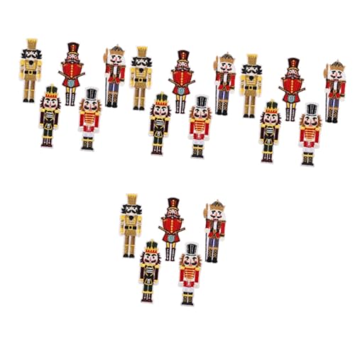 Angoily 4 Sätze Teiliges Nutcracker Soldier Stoffaufnäher Cartoon Bügelflicken Für Diy Kleidung Hüte Taschen Und Mehr Dekorative Applikationen Zur Reparatur Von Löchern 5 Stücke * 4 Angoily 4 Sätze Teiliges Nutcracker Soldier Stoffaufnäher Cartoon Bügelflicken Für Diy Kleidung Hüte Taschen Und Mehr Dekorative Applikationen Zur Reparatur Von Löchern 5 Stücke * 4 von Angoily